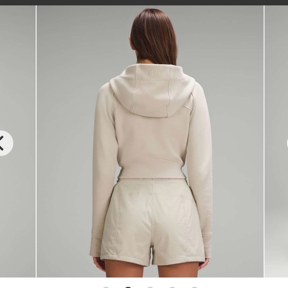 Lululemon Scuba Full-Zip Cropped Hoodie Mojave Tan 6 - Picture 2 of 11